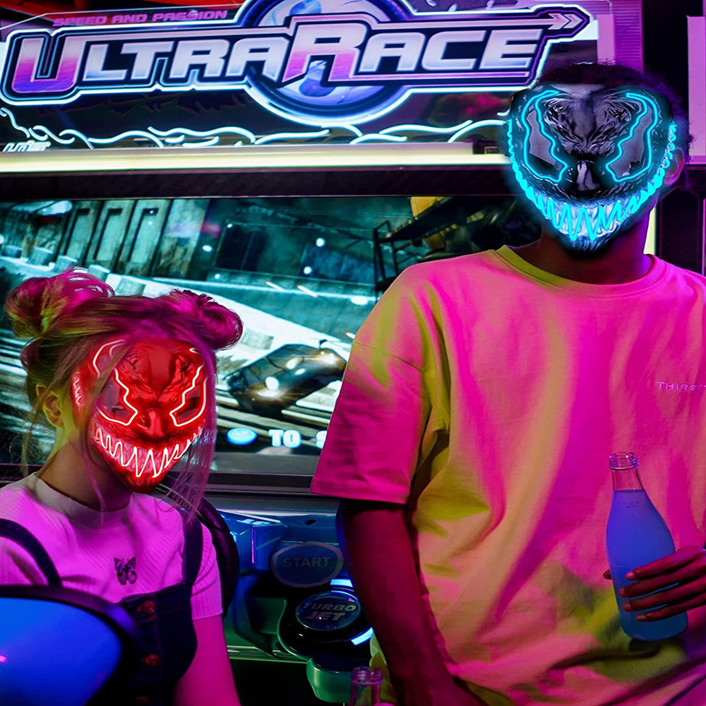 🔥HOT SALE - 49% OFF 🔥Halloween Venom LED Glowing Mask-Festivesl