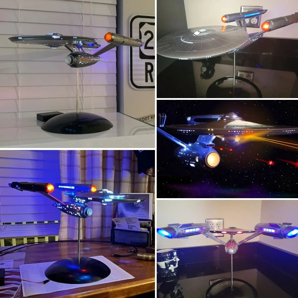 (LIMITED EDITION) 🔥Star Trek U.S.S. Enterprise 1:1000 Scale Set Prop Replica Model-Festivesl