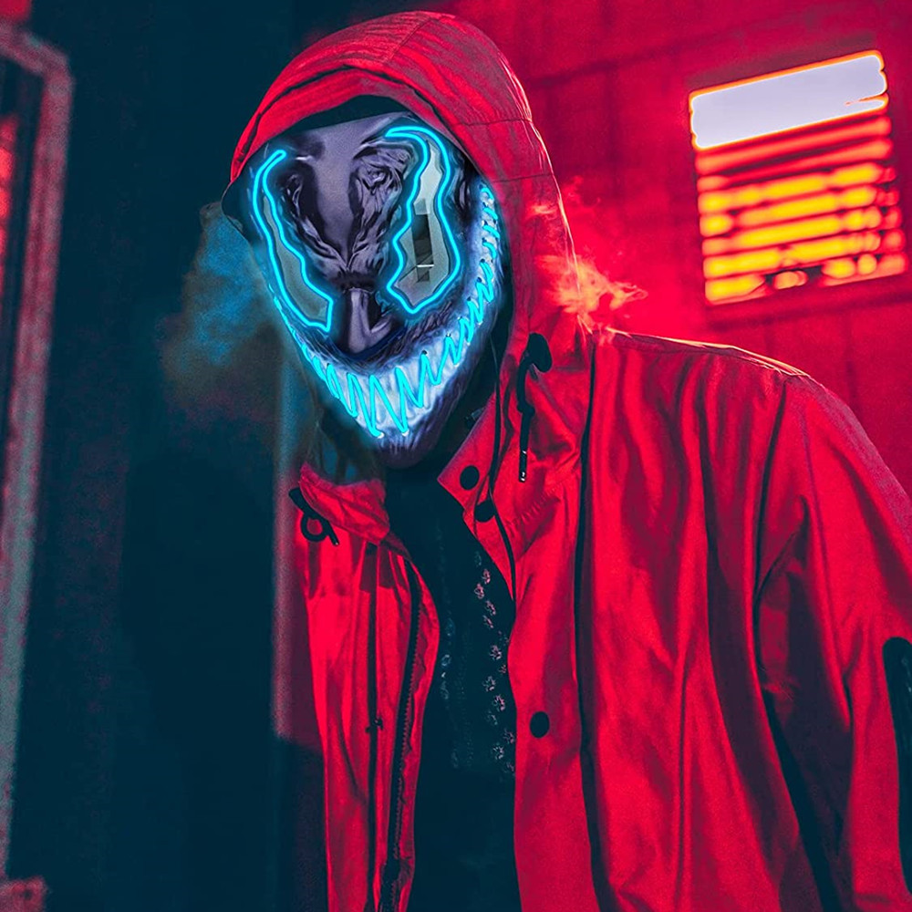 🔥HOT SALE - 49% OFF 🔥Halloween Venom LED Glowing Mask-Festivesl