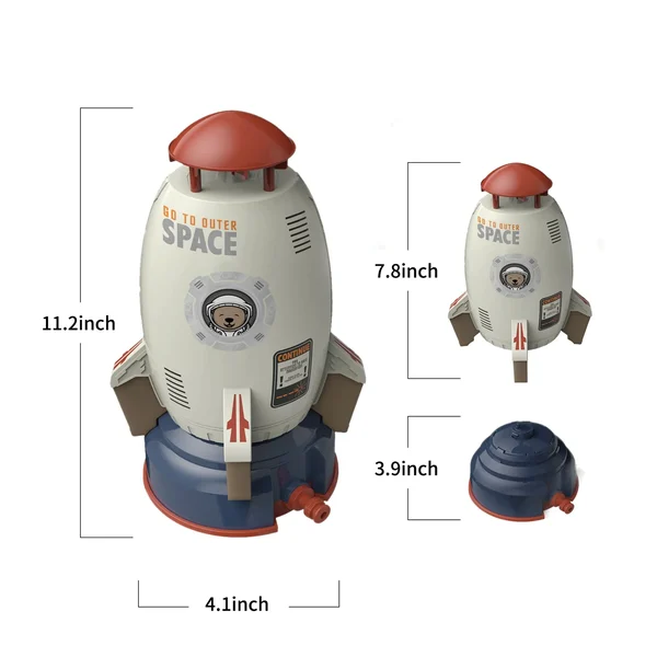 🔥Last Day 49% OFF - 2023 Summer Toy Outdoor Yard Rocket Sprinkler-Festivesl