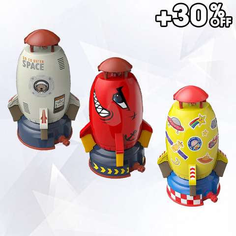 🔥Last Day 49% OFF - 2023 Summer Toy Outdoor Yard Rocket Sprinkler-Festivesl