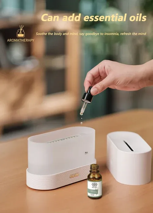 (🔥Summer Hot Sale Save 40%) Flame Mist Humidifier Desktop Air Aromatherapy-Festivesl