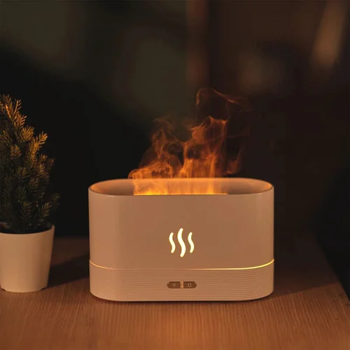 (🔥Summer Hot Sale Save 40%) Flame Mist Humidifier Desktop Air Aromatherapy-Festivesl