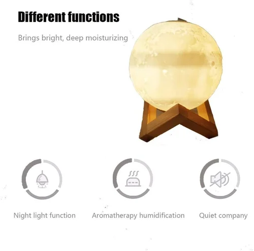 3D MOON NIGHT LAMP HUMIDIFIER-Festivesl