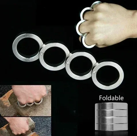 (🔥summer sale 48% OFF🔥)  Stainless Steel Outdoor Rotatable Folding Ring-Festivesl