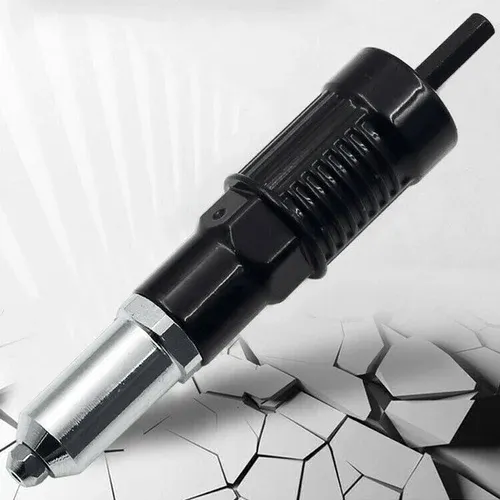 Professional Rivet Gun Adapter Kit With 4Pcs Different Matching Nozzle Bolts-Festivesl