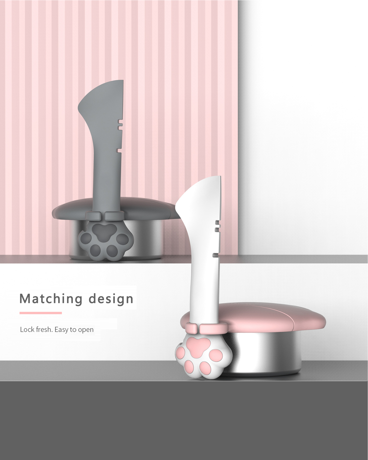 Cat Claw Can Lid Creative Can Opener Seal Vacuum Cat Tableware Supplies Silicone Can Lid-Festivesl