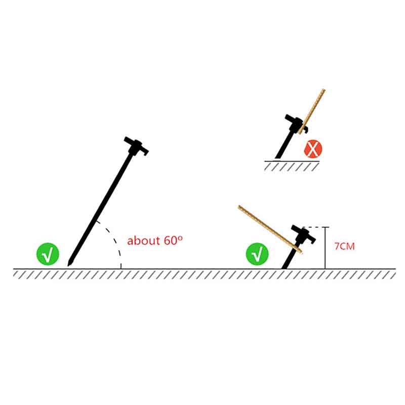 25cm Luminous Nail Camping TentOutdoor Camping Heavy Luminous Nails-Festivesl