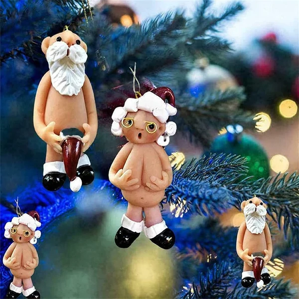 🎅Santa supporter 2023 New Year Christmas resin decoration-Festivesl
