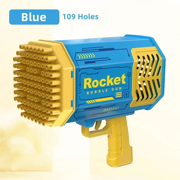 🔥Hot Sale👉 80-Hole Bubble Gun Angel Wing Style With Colorful Led Lights-Festivesl