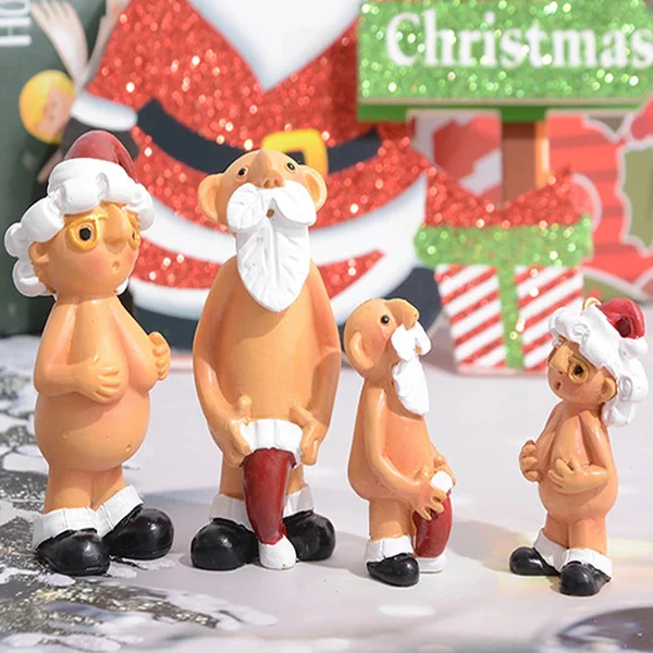🎅Santa supporter 2023 New Year Christmas resin decoration-Festivesl