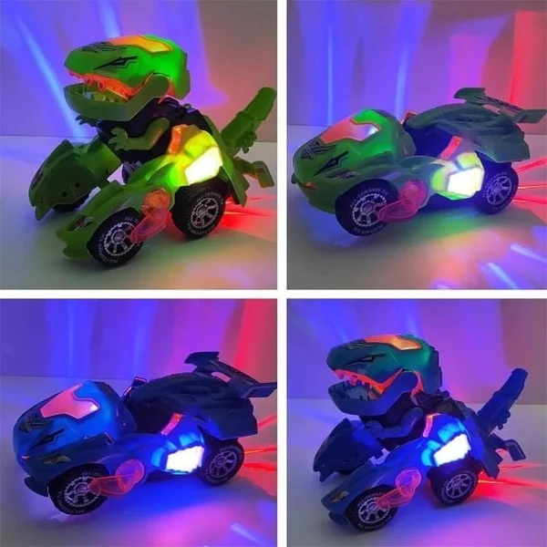 🎅Holiday Pre-Sale - 49% OFF🎁LED DINOSAUR TRANSFORMATION CAR TOY-Festivesl