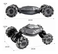 【🎅EARLY CHRISTMAS SALE🎅】Gesture induction remote control double-sided rotating car-Festivesl