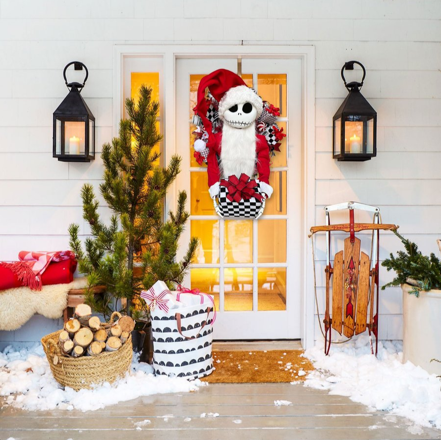 🔥Christmas Hot Sale🔥Jack Skellington, Nightmare Before Christmas, Christmas Wreath-Festivesl