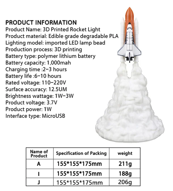 Star Kingdom Rocket Lamp - (🌲CHRISTMAS SALE NOW-49% OFF)-Festivesl