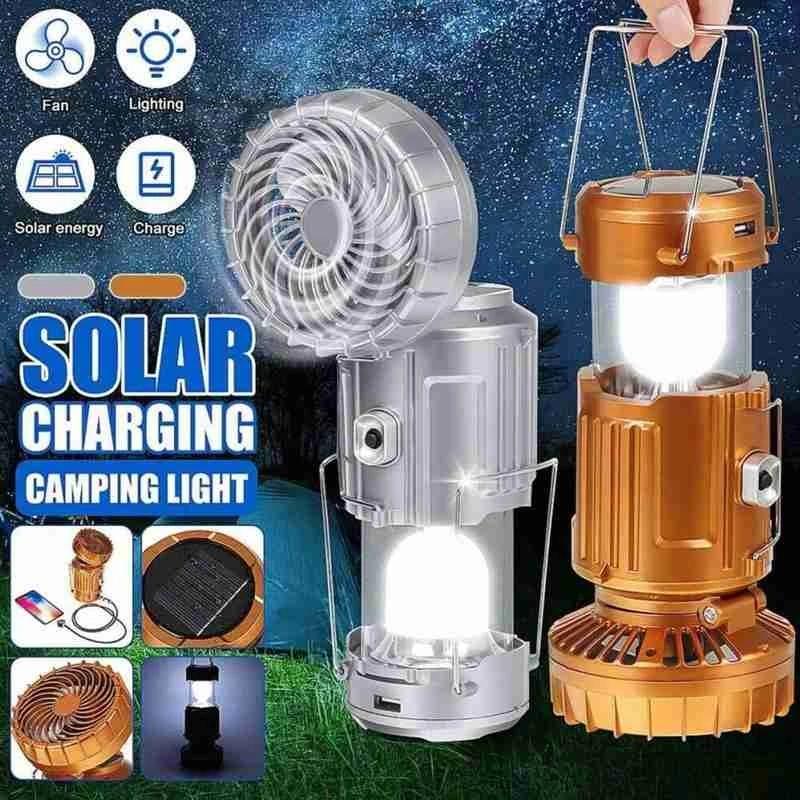 🔥Last Day Promotion -50% OFF🔥6 in 1 Portable Outdoor LED Camping Lantern With Fan-Festivesl