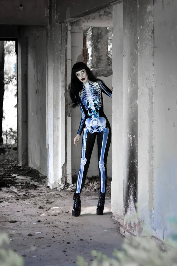 🎃Halloween Sale-SexySkull Bodysuit🔥Free $5.99 shipping when you buy 2-Festivesl