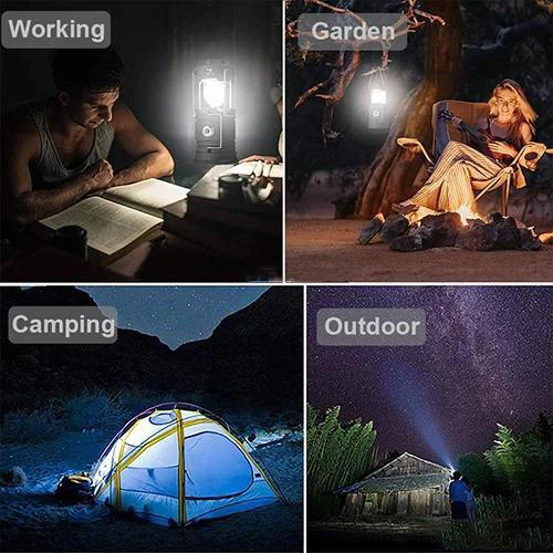 🔥Last Day Promotion -50% OFF🔥6 in 1 Portable Outdoor LED Camping Lantern With Fan-Festivesl