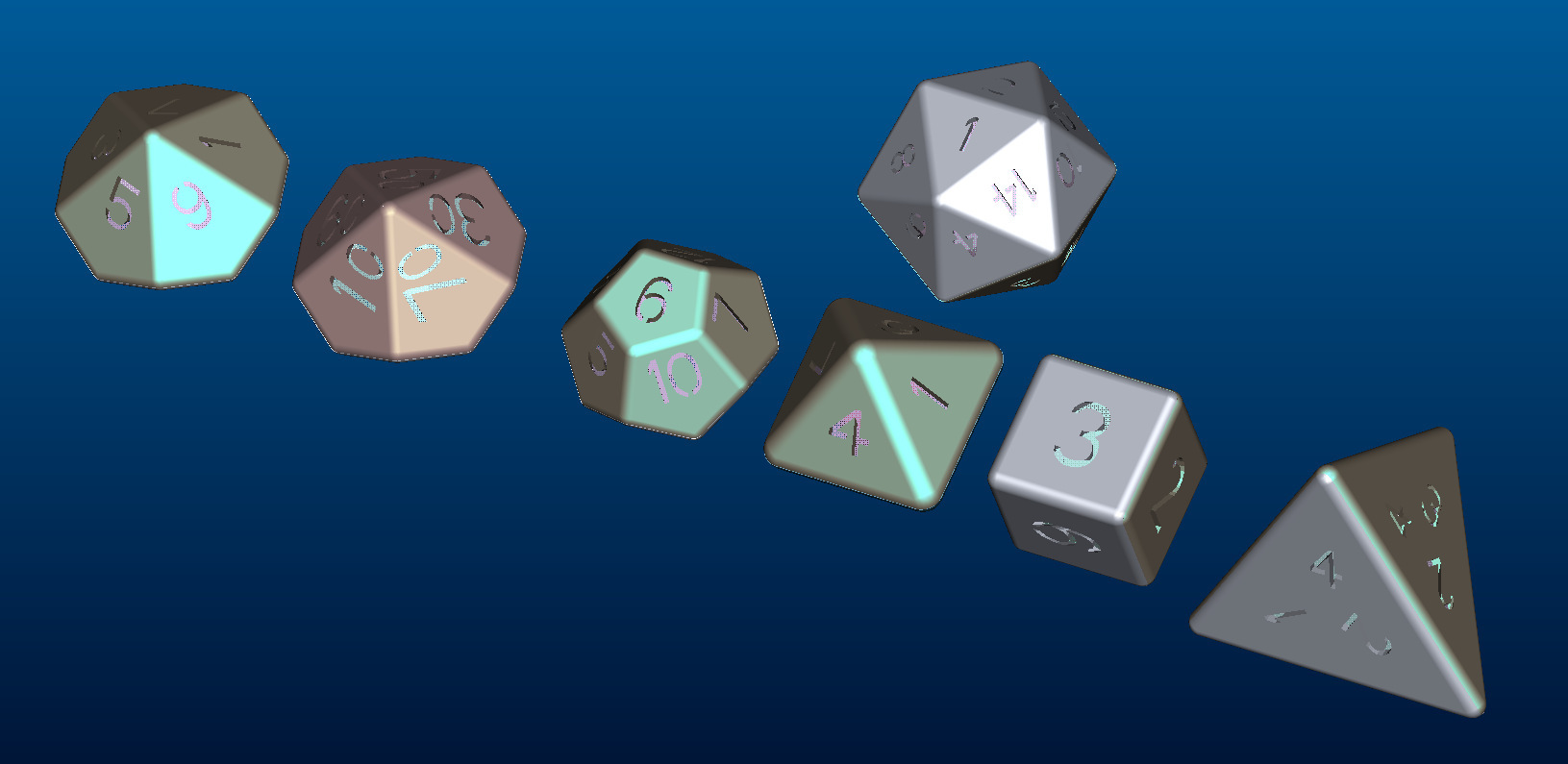 🔥HOT SALE - 50% OFF 🔥2022 New Party Fluorescent 7-Piece Dice-Festivesl