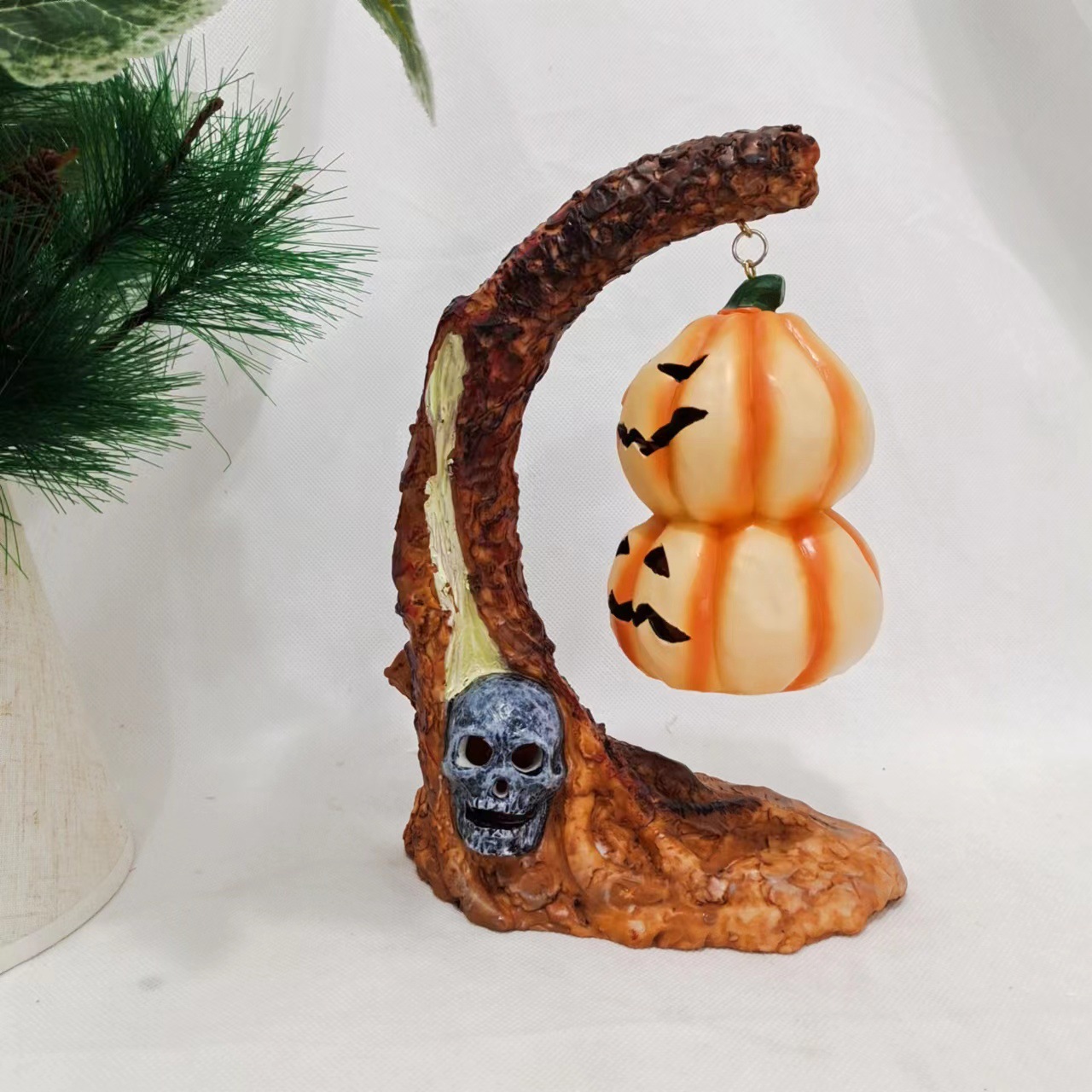 🔥HOT SALE - 49% OFF 🔥Halloween Bat Lamp Resin Ornament(Two Free Shipping)-Festivesl