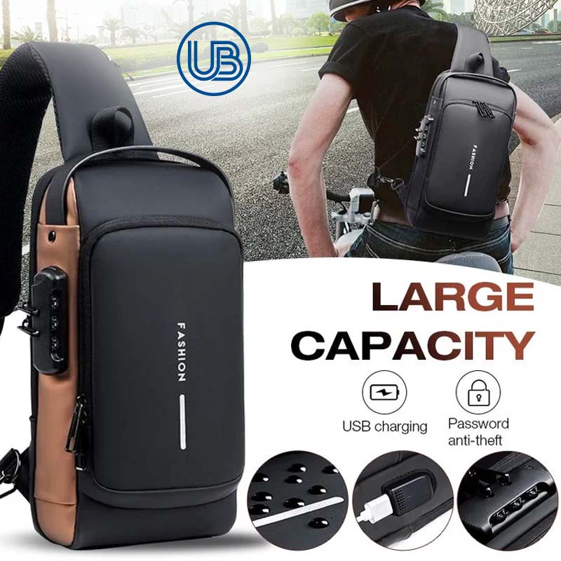 🔥Hot Sale👉UzoBag - USB charging sport sling Anti-theft shoulder bag-Festivesl