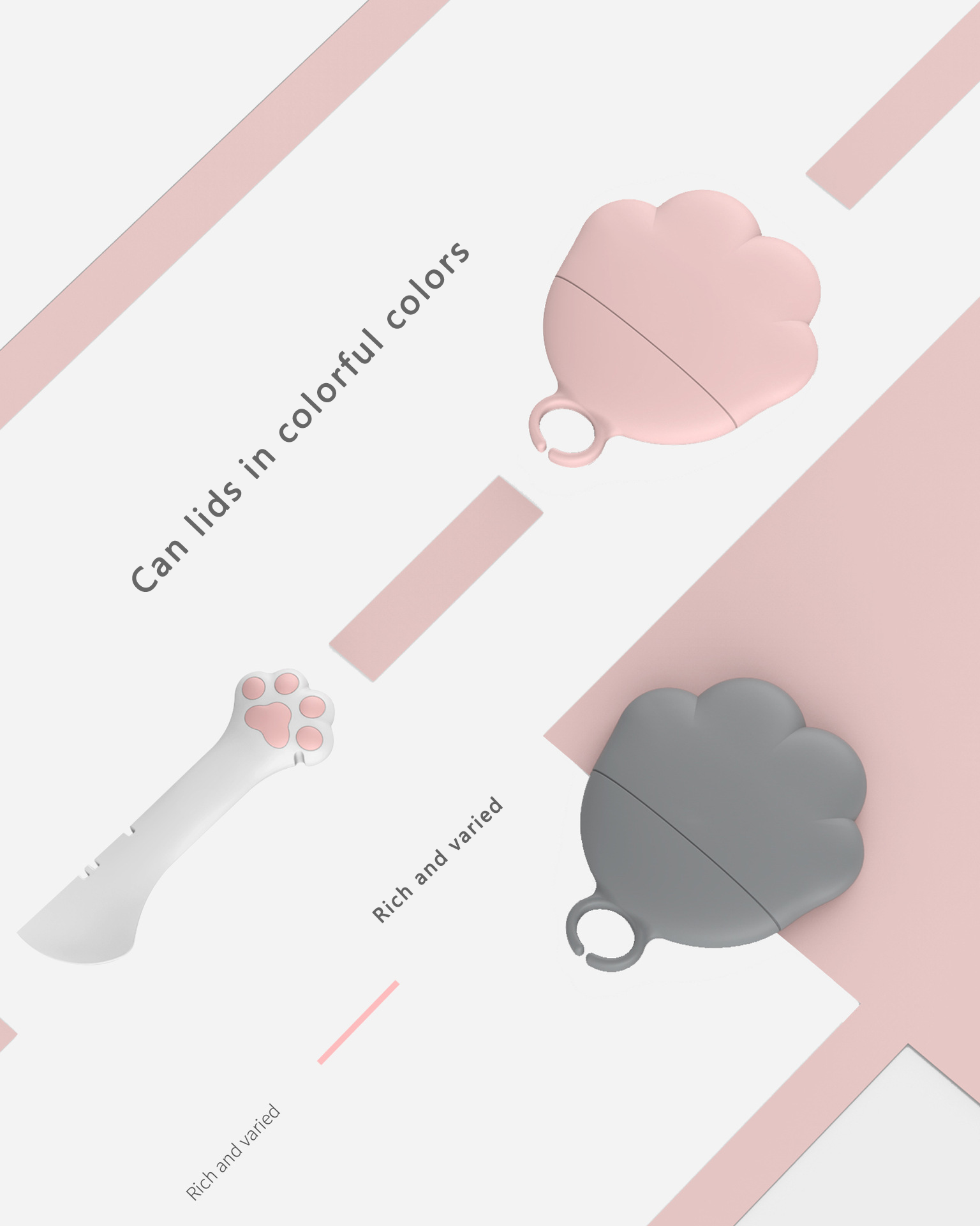 Cat Claw Can Lid Creative Can Opener Seal Vacuum Cat Tableware Supplies Silicone Can Lid-Festivesl