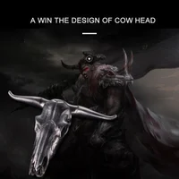 Tactical Stainless Steel Bull Headgear Belt Buckle-Festivesl