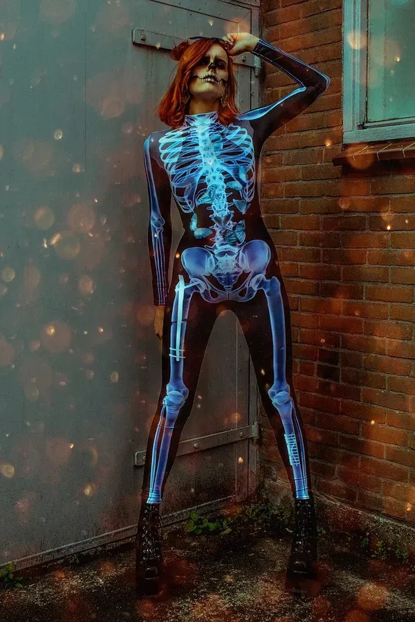 🎃Halloween Sale-SexySkull Bodysuit🔥Free $5.99 shipping when you buy 2-Festivesl