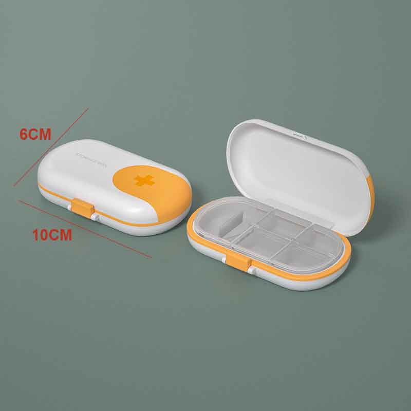 4 Compartments Portable Travel Pill Organizer-Festivesl