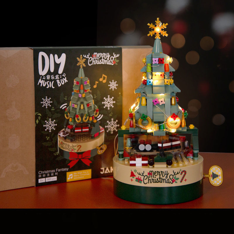 🔥Christmas warm up🔥🎅Christmas decoration blocks (🎁music box, photo frame, christmas tree​​​)-Festivesl