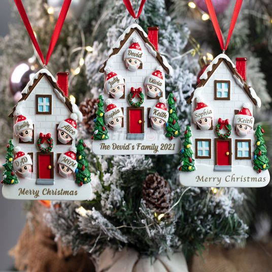 Personalized Ornament 2021 Family Christmas Ornament-Festivesl