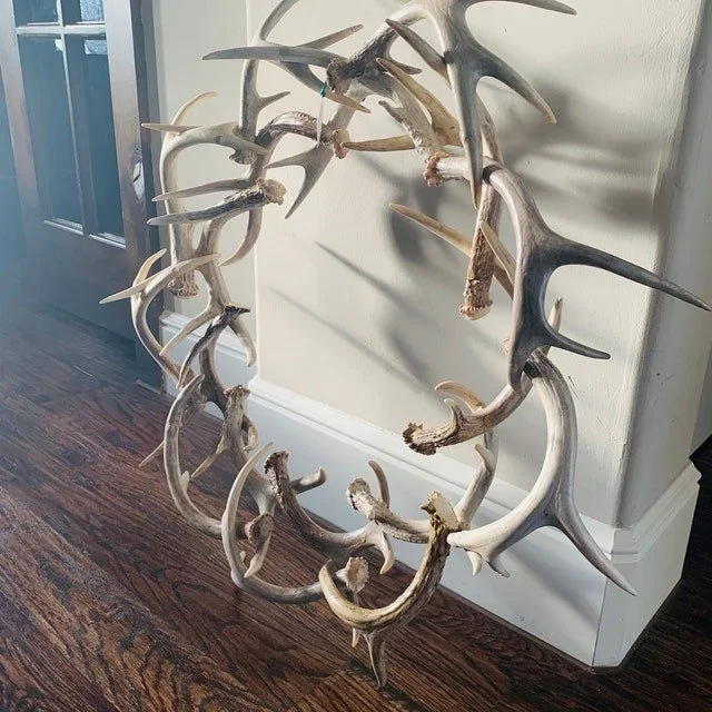 Halloween Pre-sale 💖 Rustic Farmhouse Antler Wreath-Festivesl