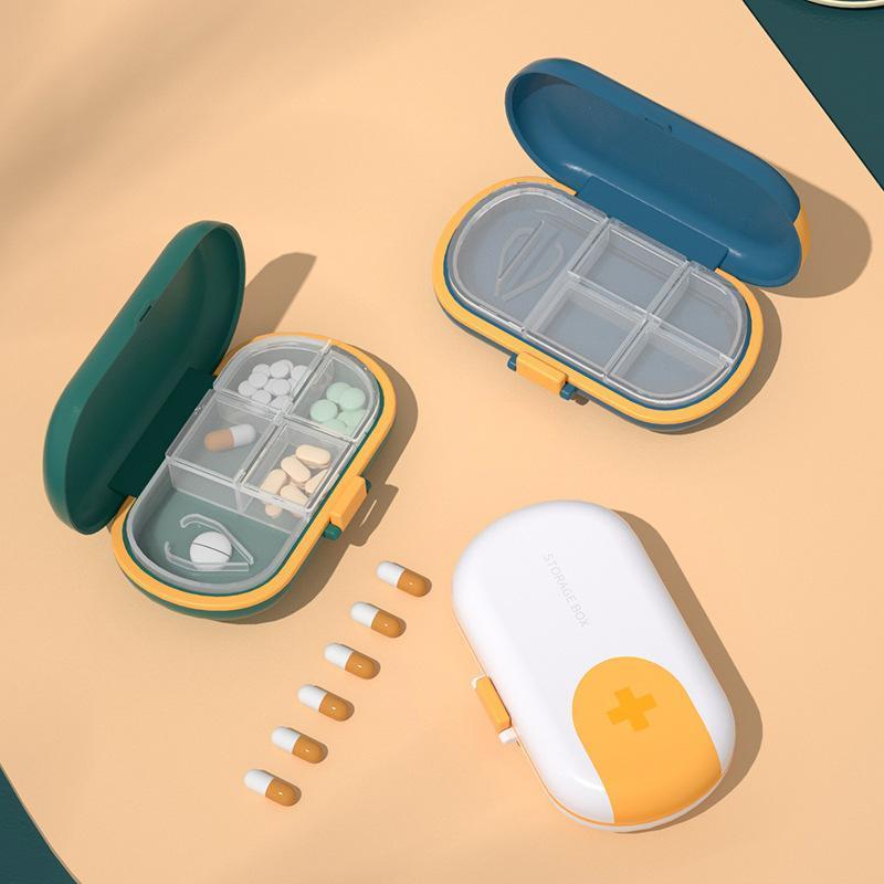 4 Compartments Portable Travel Pill Organizer-Festivesl