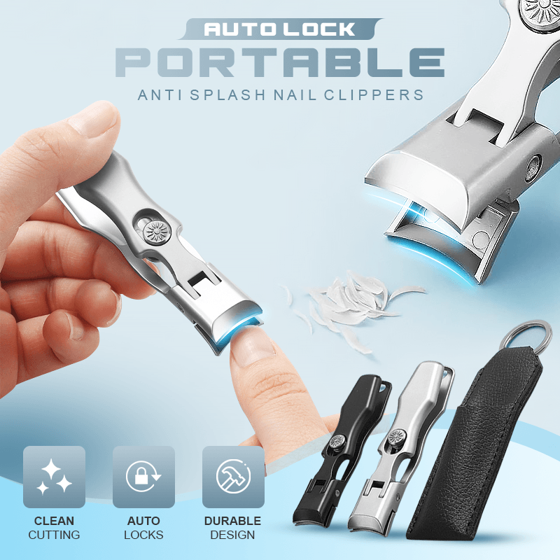 Auto Lock Portable Anti Splash Nail Clipper-Festivesl