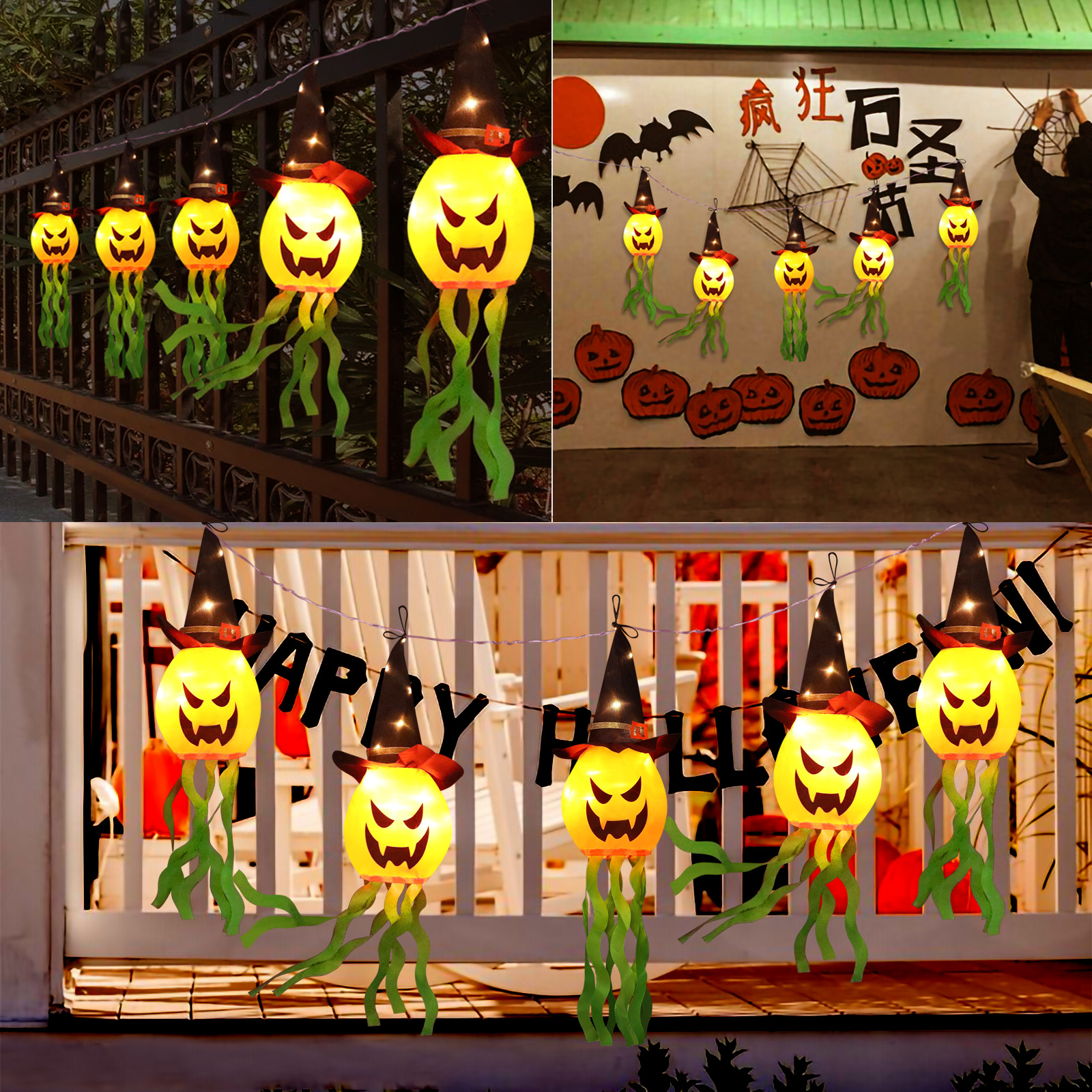 🔥HOT SALE - 49% OFF 🔥Halloween LED Wizard Pumpkin Lights-Festivesl