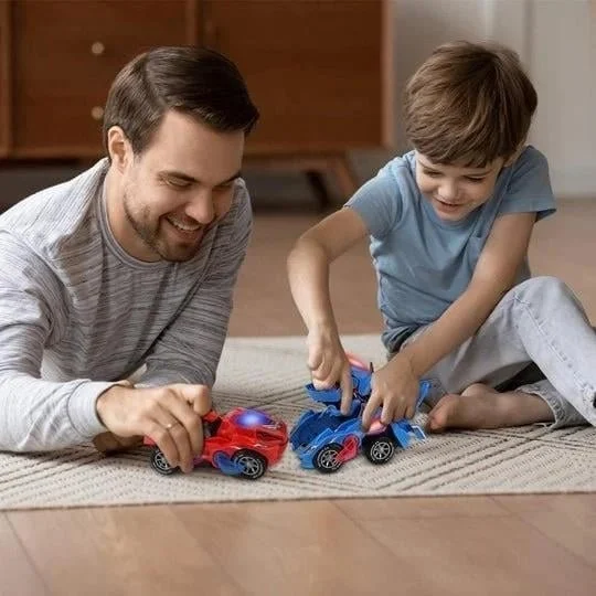 🎅Holiday Pre-Sale - 49% OFF🎁LED DINOSAUR TRANSFORMATION CAR TOY-Festivesl