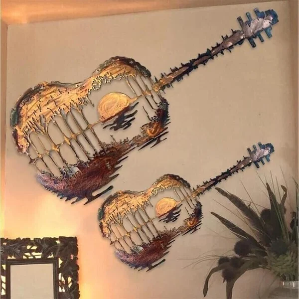NEW YEAR SALE 40% OFF-Guitarist Art🎸MEGRAIDANTM️ Handmade Abstract Guitar Metal-BUY 2 FREE SHIPPING-Festivesl