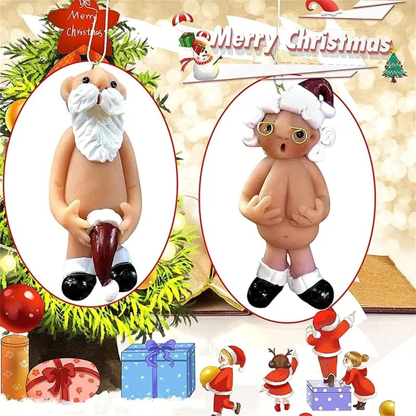 🎅Santa supporter 2023 New Year Christmas resin decoration-Festivesl