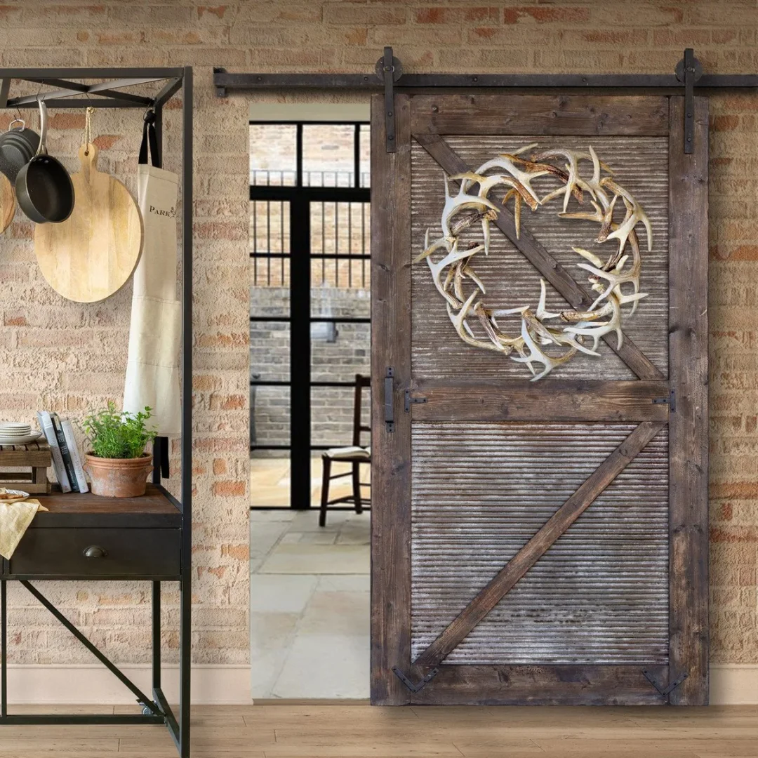 Halloween Pre-sale 💖 Rustic Farmhouse Antler Wreath-Festivesl