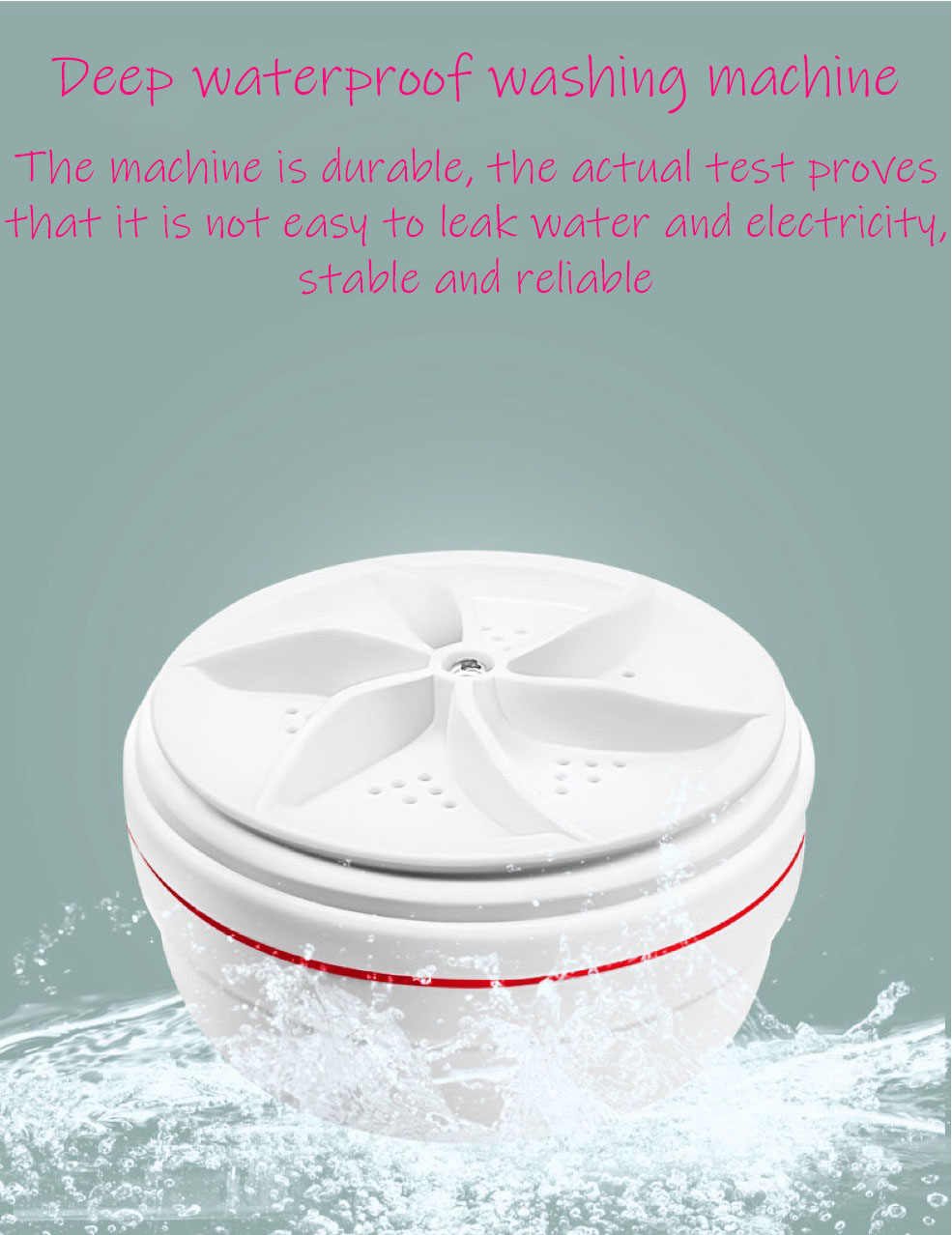 🔥Hot Sale - 50% OFF 🔥 - Mini Turbo Washer-Festivesl