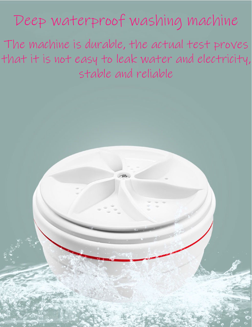 🔥Hot Sale - 50% OFF 🔥 - Mini Turbo Washer-Festivesl