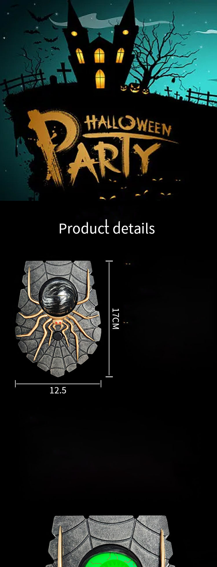 🔥HOT SALE - 49% OFF 🔥2023 New Halloween Spider One-Eyed Doorbell-Festivesl