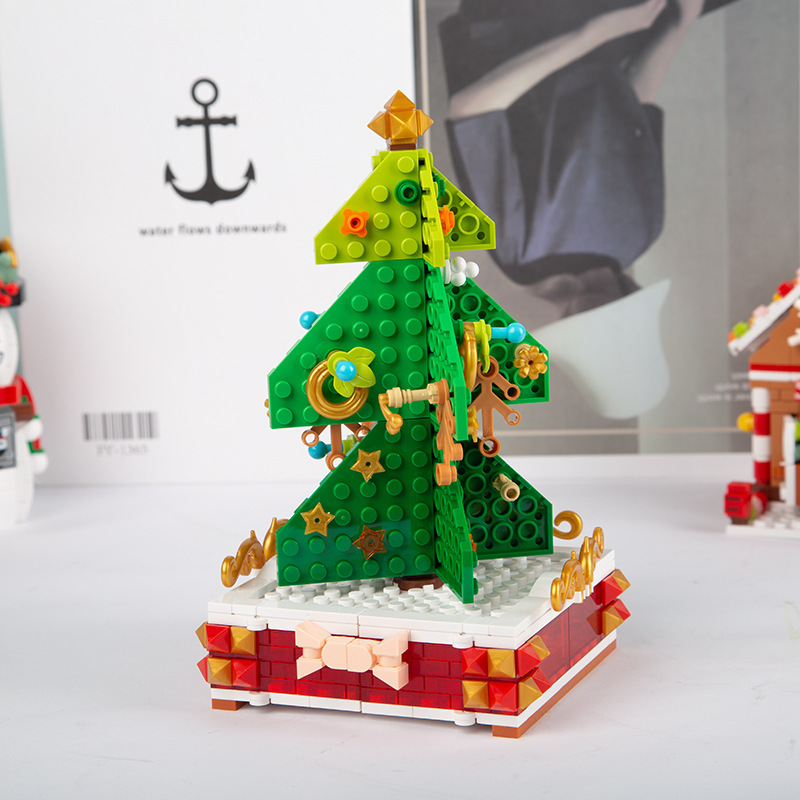 🔥Christmas warm up🔥🎅Christmas decoration blocks (🎁music box, photo frame, christmas tree​​​)-Festivesl