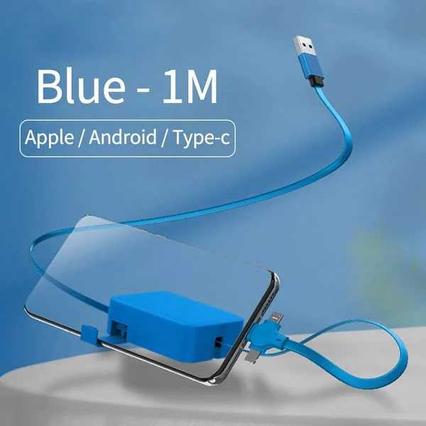 ⏰Christmas Pre Sale 49% Off🔥3 in 1 Rechargeable USB Fast Charging Cable & Mobile Stand-Festivesl