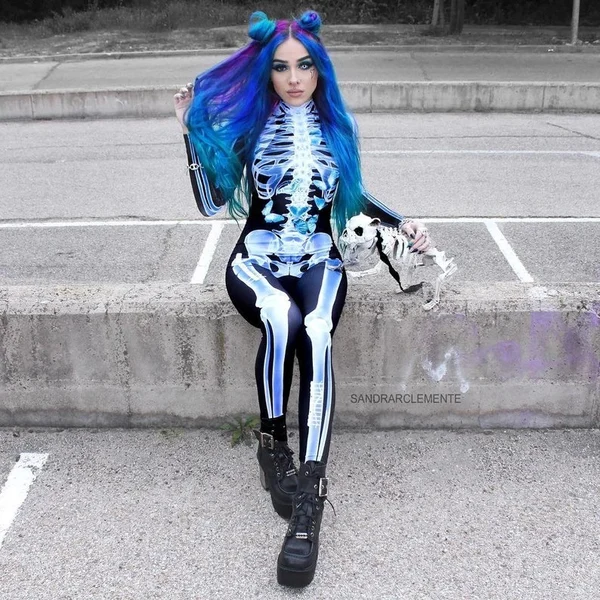 🎃Halloween Sale-SexySkull Bodysuit🔥Free $5.99 shipping when you buy 2-Festivesl
