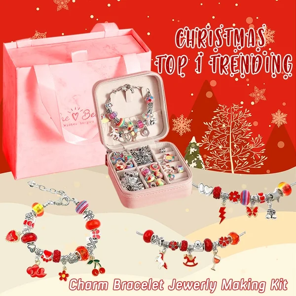 🎁CHRISTMAS TOP 1 TRENDING🔥Charm Bracelet Jewerly Making Kit(BUY 2 GET 10% OFF & FREE SHIPPING)-Festivesl