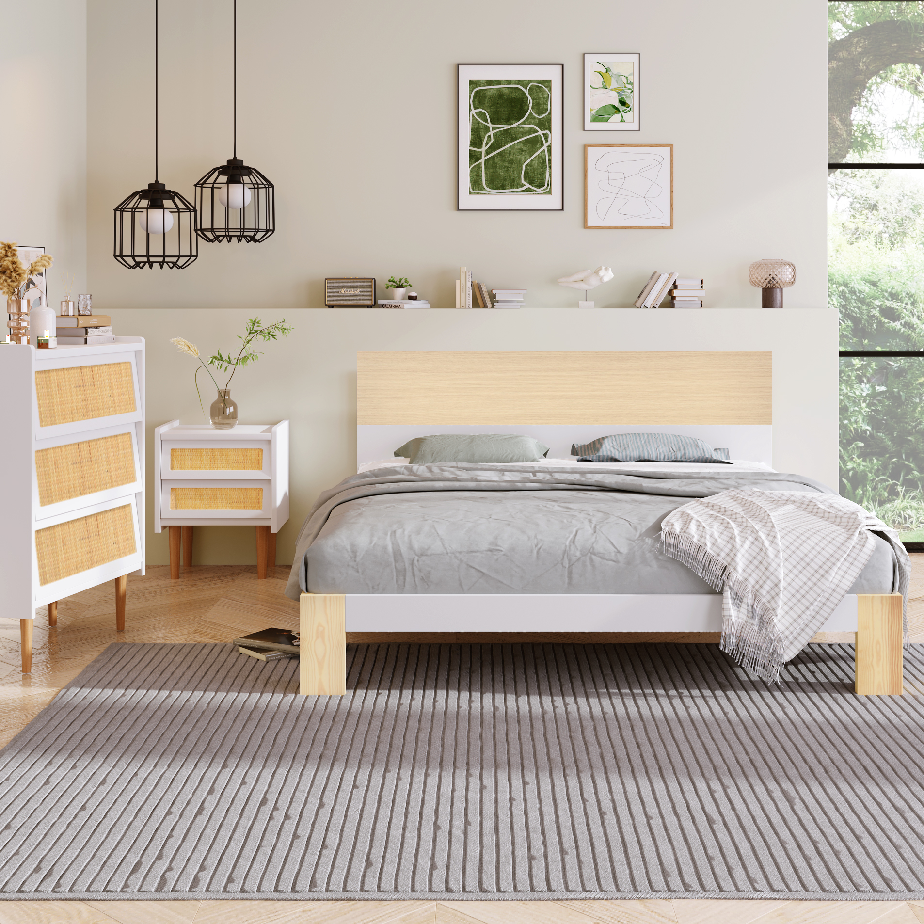 Holzbett Doppelbett Holz Bett Massivholzbett ohne Matratze