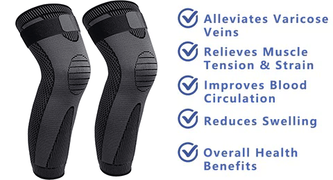 CC™Tourmaline acupressure self-heating shaping knee sleeve