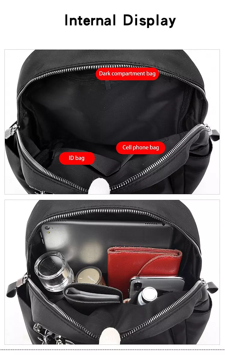 come4buy.com-Fashion Backpacks Travel Small Bag Female Multi-function Bag