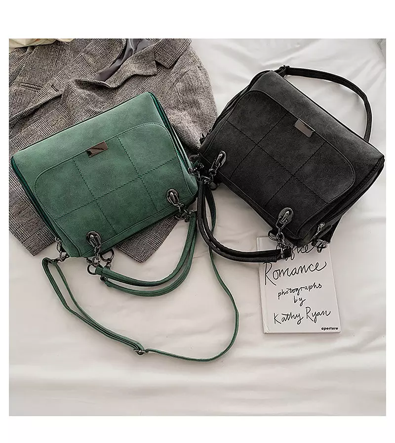 come4buy.com-Shoulder Bags Large Capacity Faux Leather Lady Totes Boston Bag